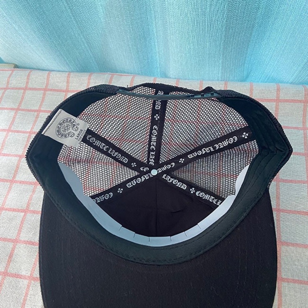 Chrome Hearts Mesh Breathable Black Embroidered Sports Cap - Picture 5 of 7